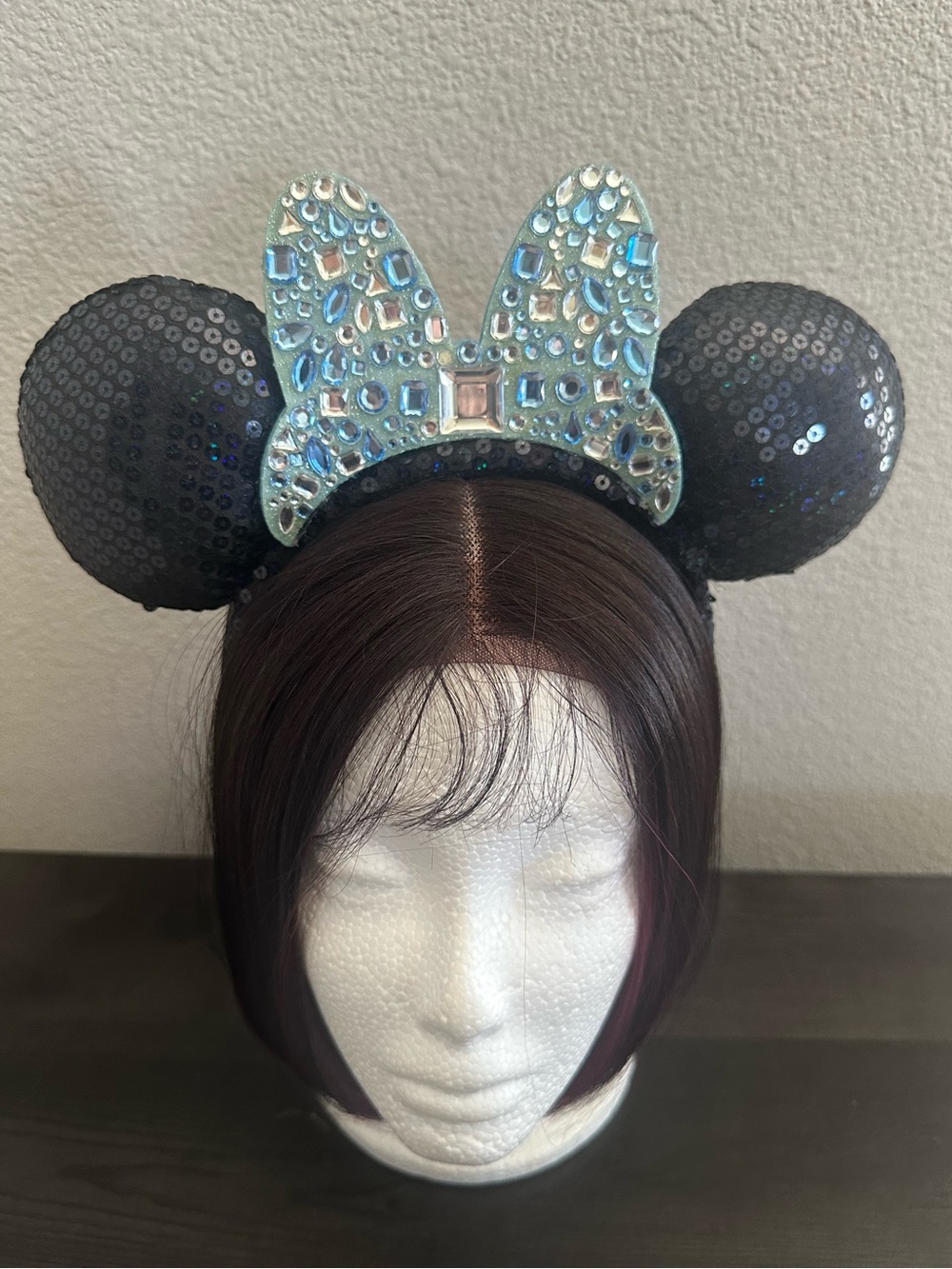 Disney Parks 2015 Disneyland 60th Diamond Anniversary Minnie Mouse Headband Ear.